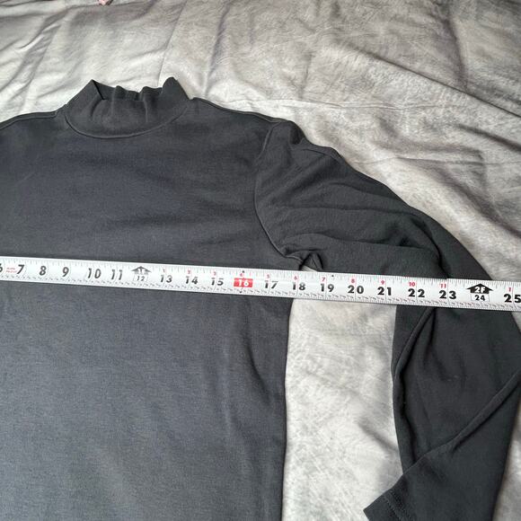 Lot 3 Long Sleeved Tops S Women Layering Turtleneck Blue Navy Gray Cotton Winter - Picture 3 of 11